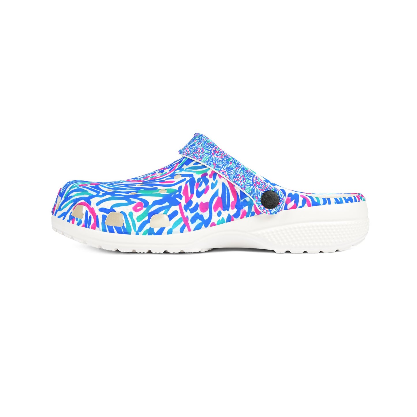 Womens & Youth All Over Print Coastal Seaside Splash Island Life Foam Clogs