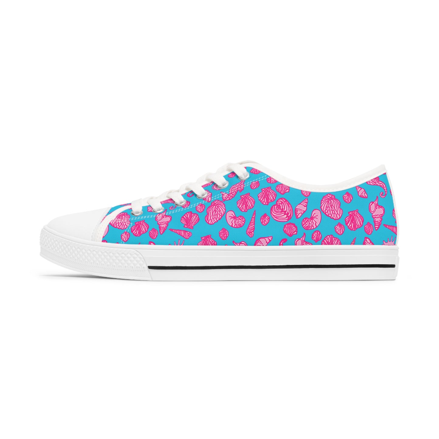 Womens and Youth Low Top Sneakers with All Over Print inspired by Coastal Life