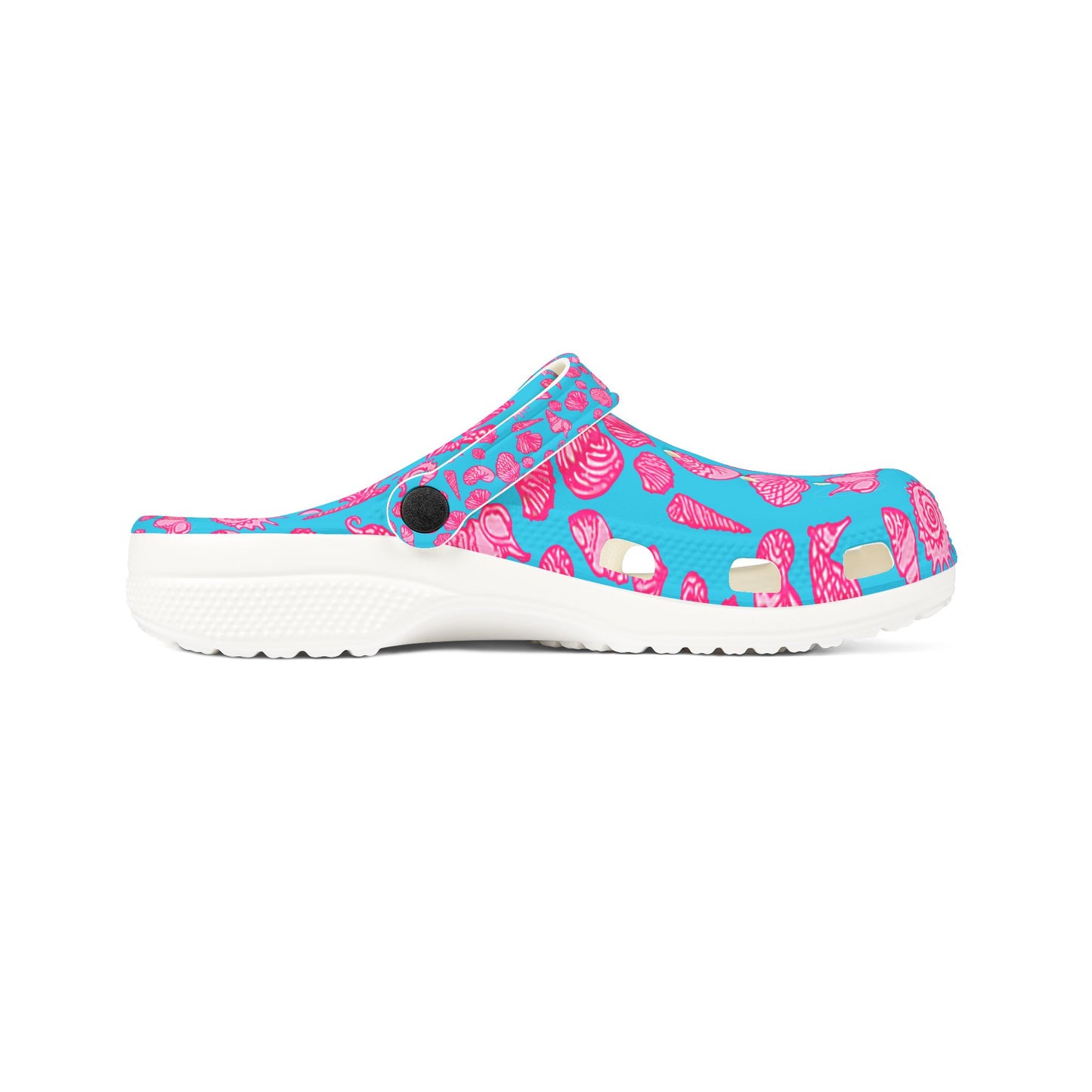 All Over Print Coastal Seashore Shells Island Life Foam Clogs