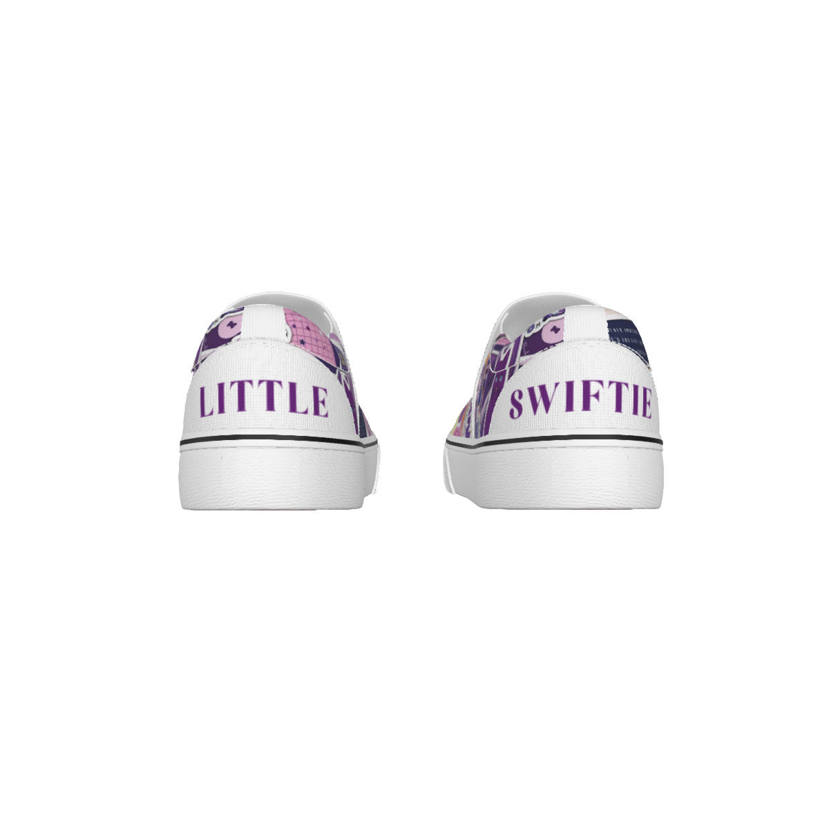 Tay's Version Sticker Fun All Over Print Kid's Slip On Sneakers