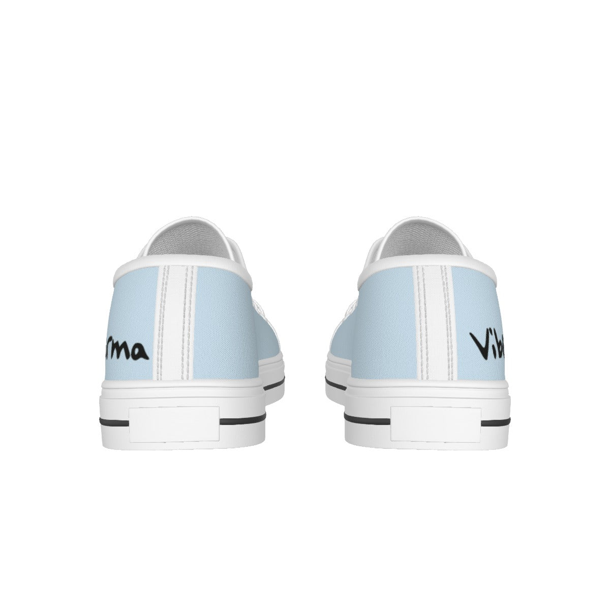 All-over Print Women's White Sole Canvas Sneakers