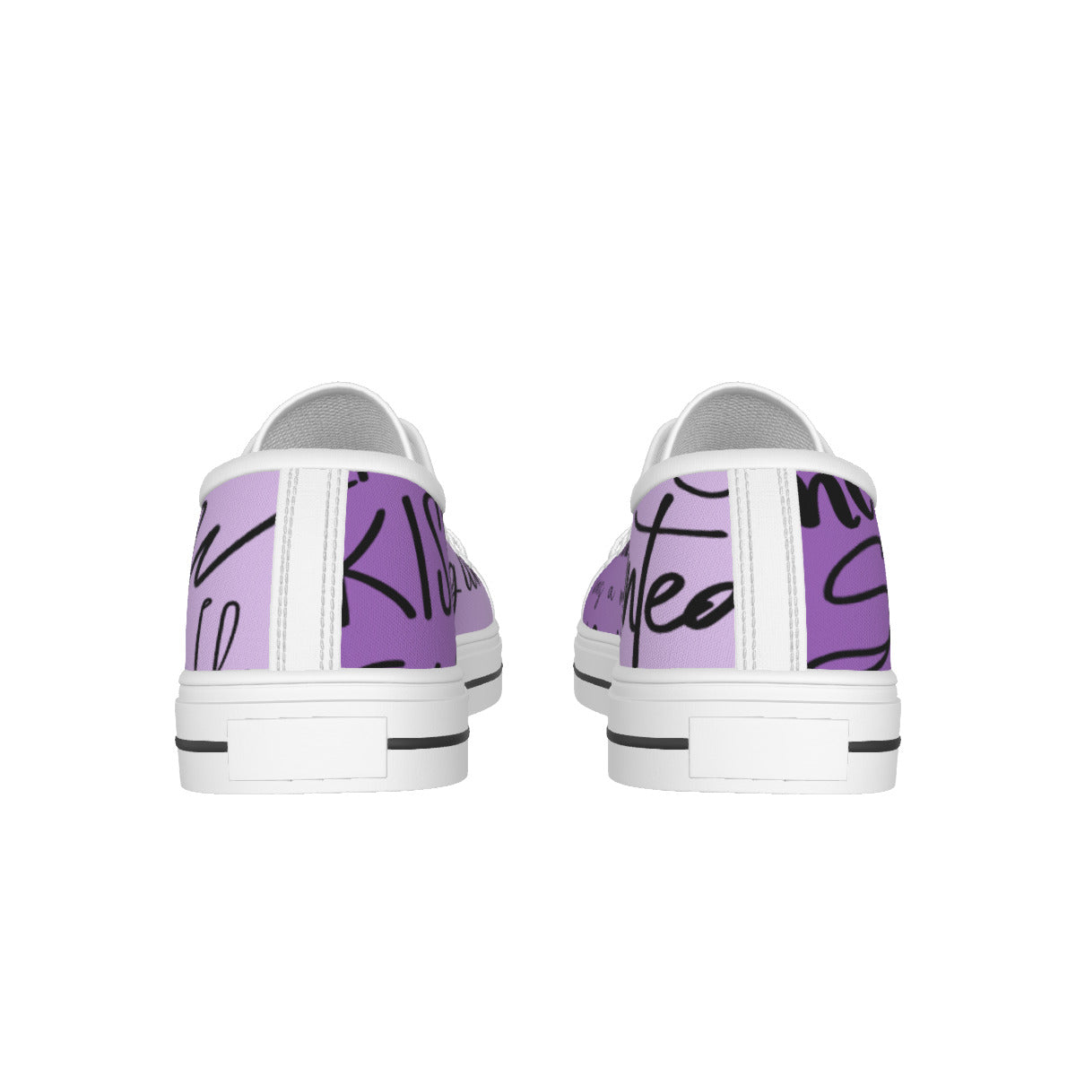 All-over Print Women's White Sole Canvas Sneakers
