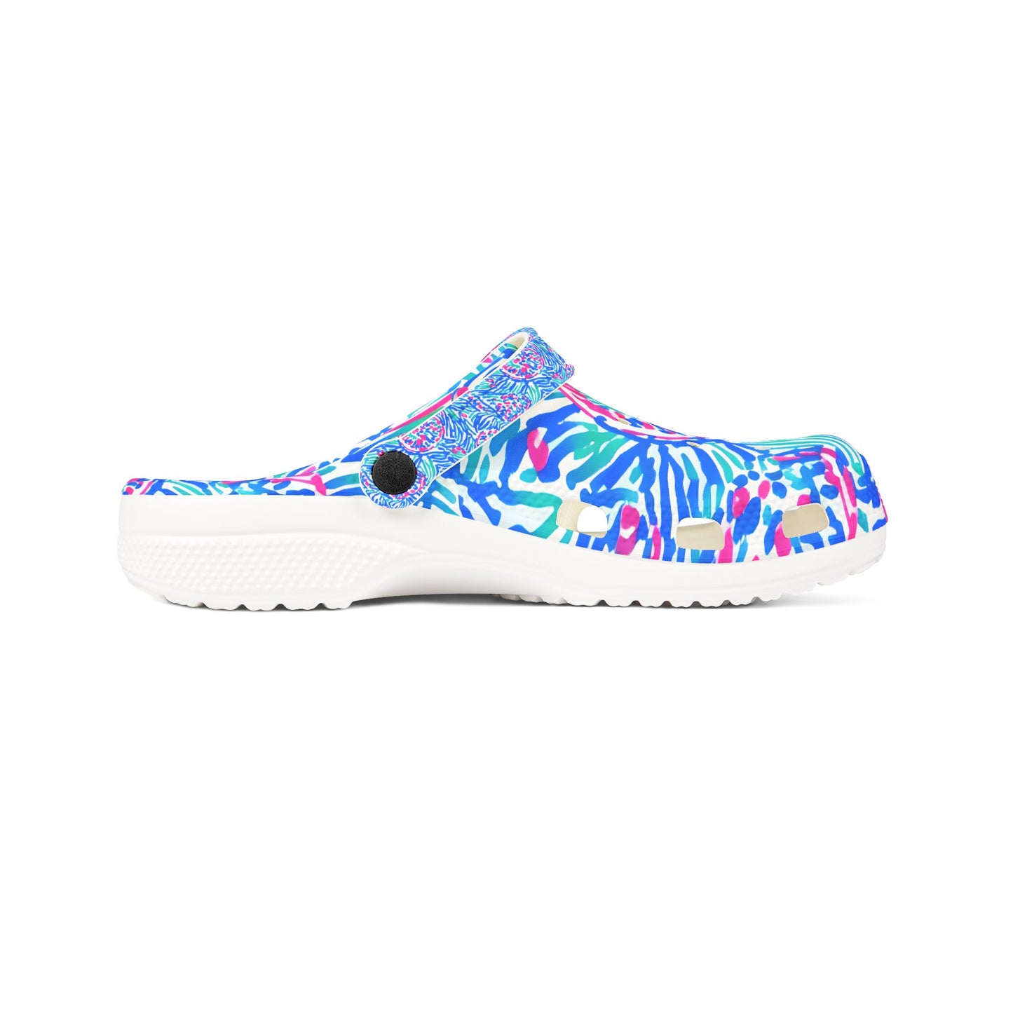 Womens & Youth All Over Print Coastal Seaside Splash Island Life Foam Clogs