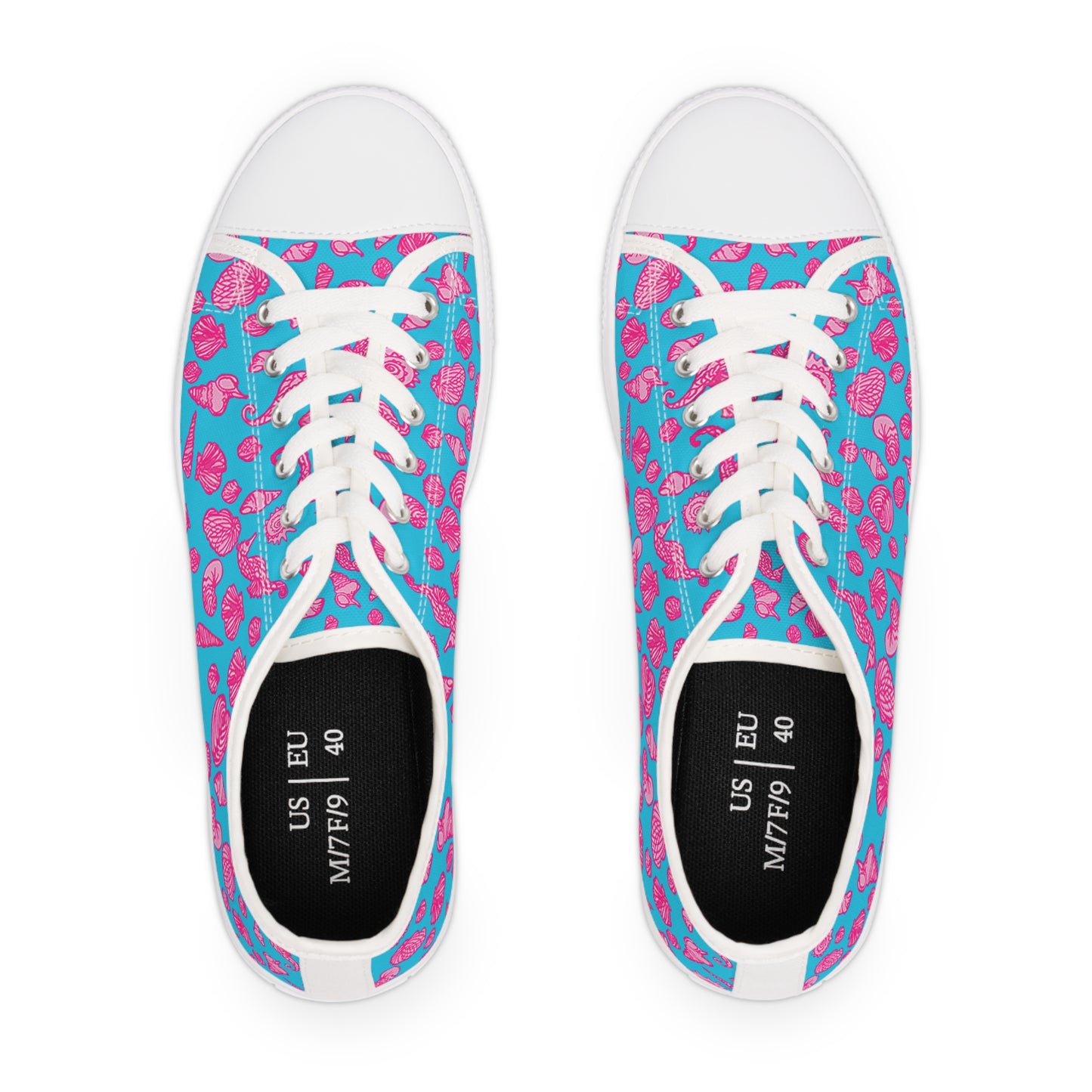 Womens and Youth Low Top Sneakers with All Over Print inspired by Coastal Life
