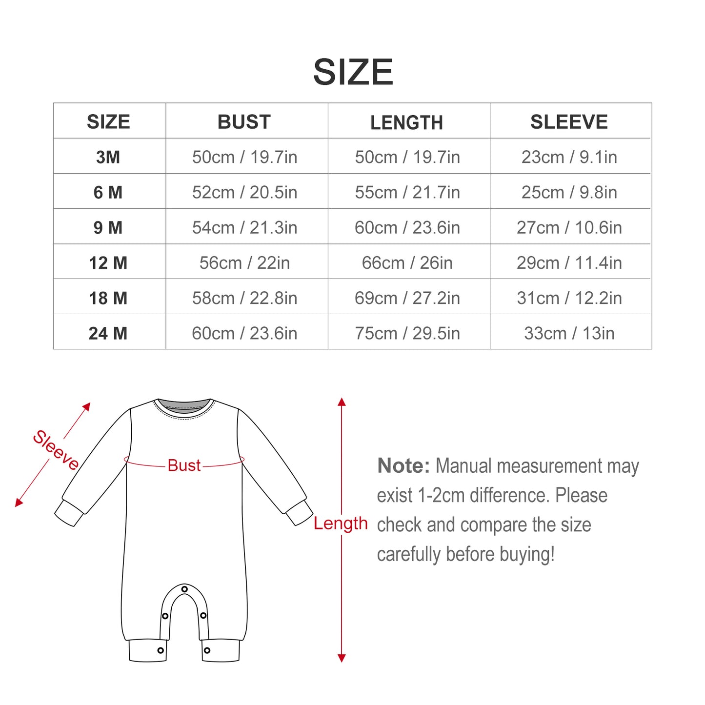 180gsm Baby Romper QLR (All-Over Printing)