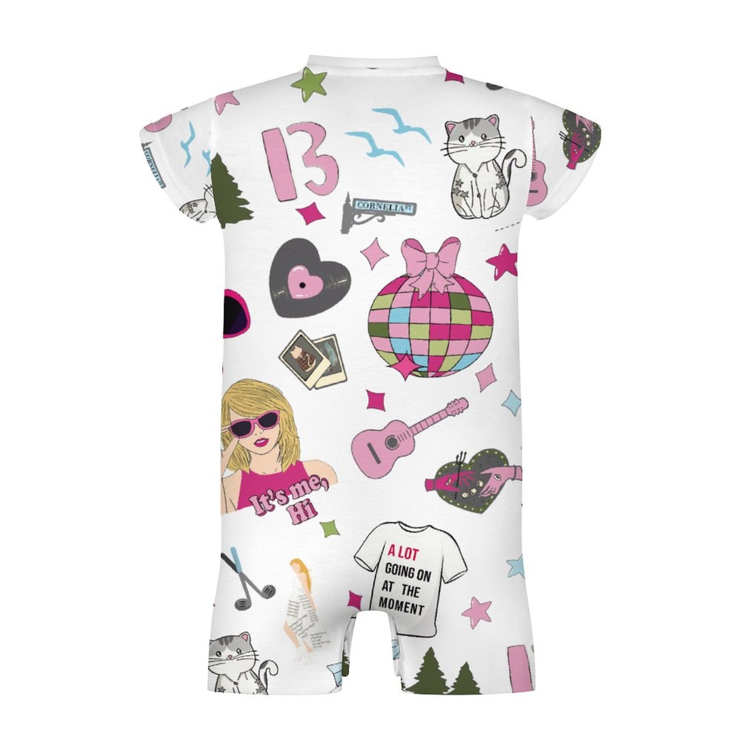 180gsm Faux Cotton Short Sleeve Baby Bodysuit Romper PLR (All-Over Printing)