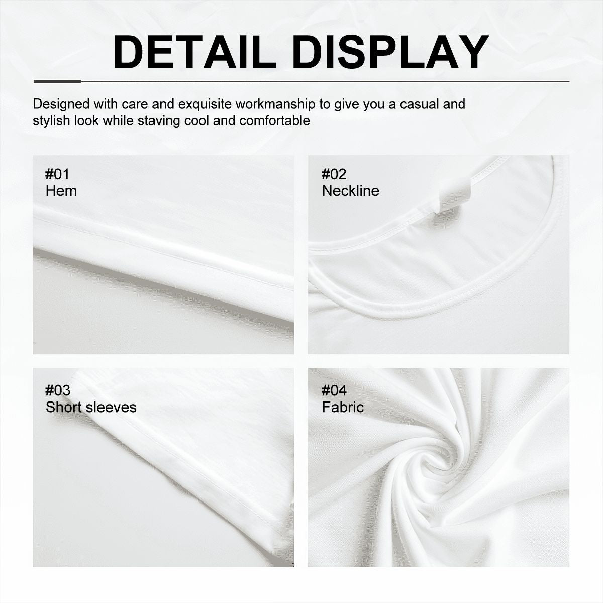 Women's Loose Short-Sleeve Nightgown Music Era Print