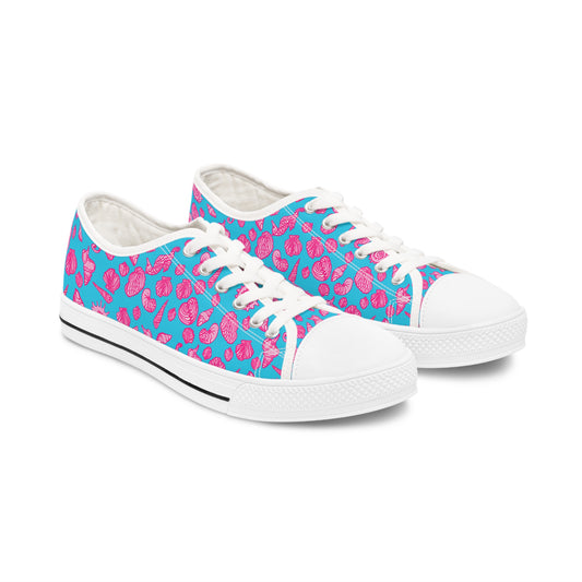 Womens and Youth Low Top Sneakers with All Over Print inspired by Coastal Life