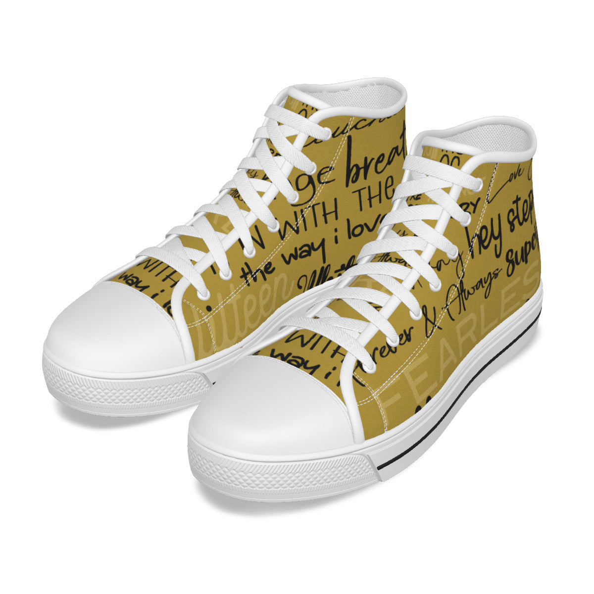 All Over Print Women's Canvas High Top Sneakers