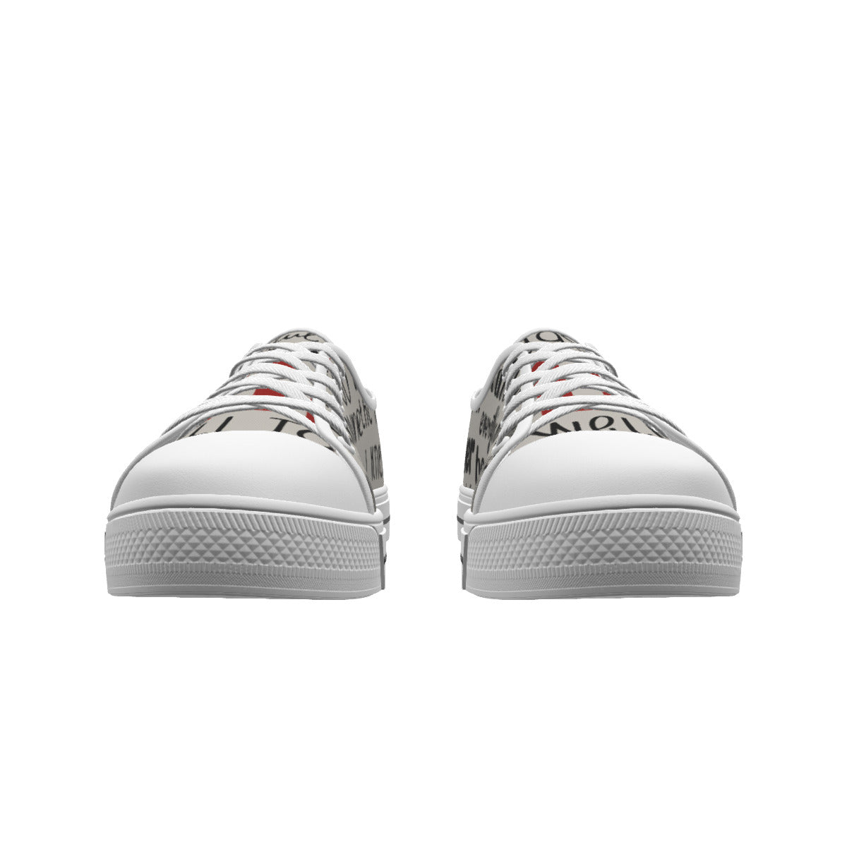 Women and Youth Canvas Sneakers with Swiftie All-over Print