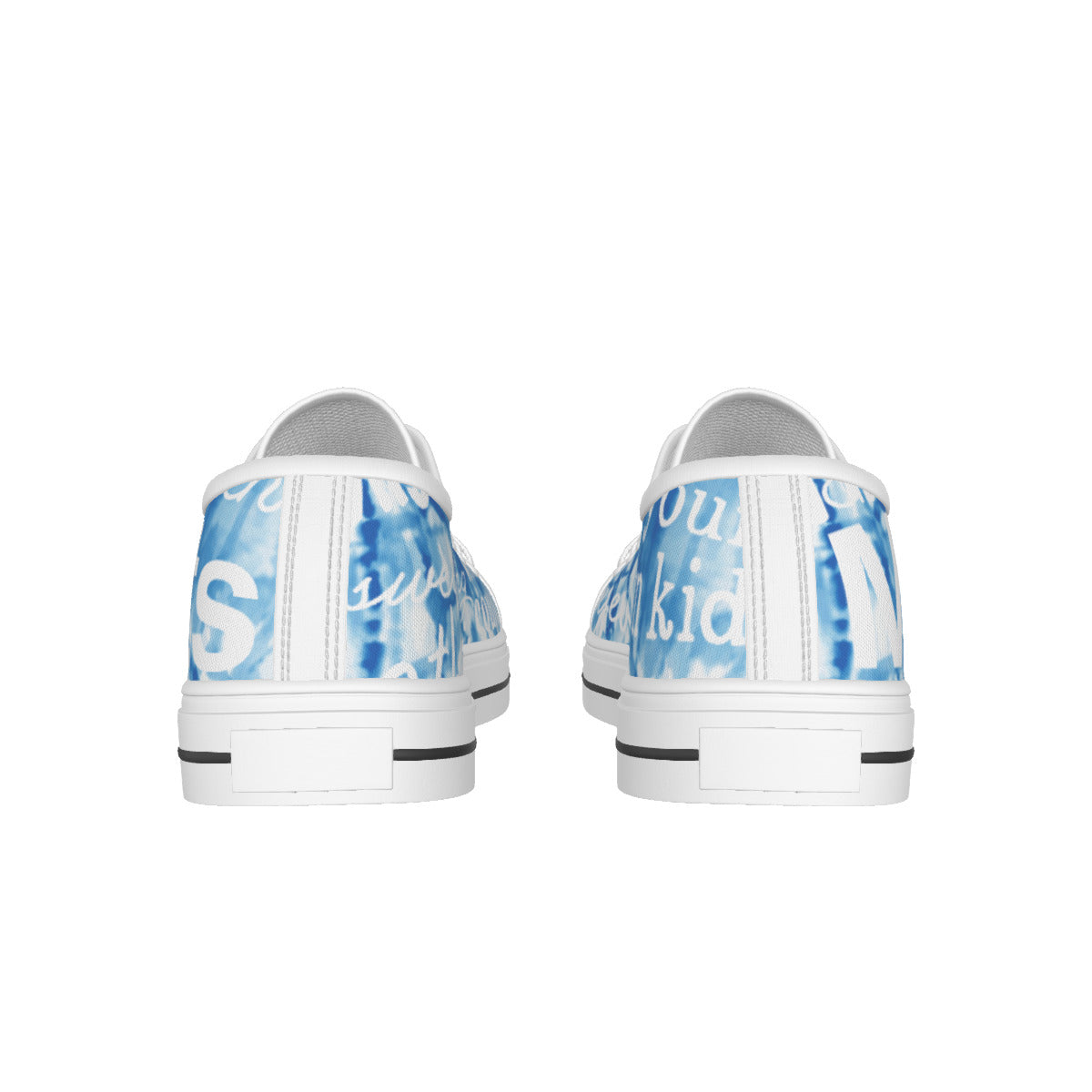 All-over Print Women's White Sole Canvas Sneakers