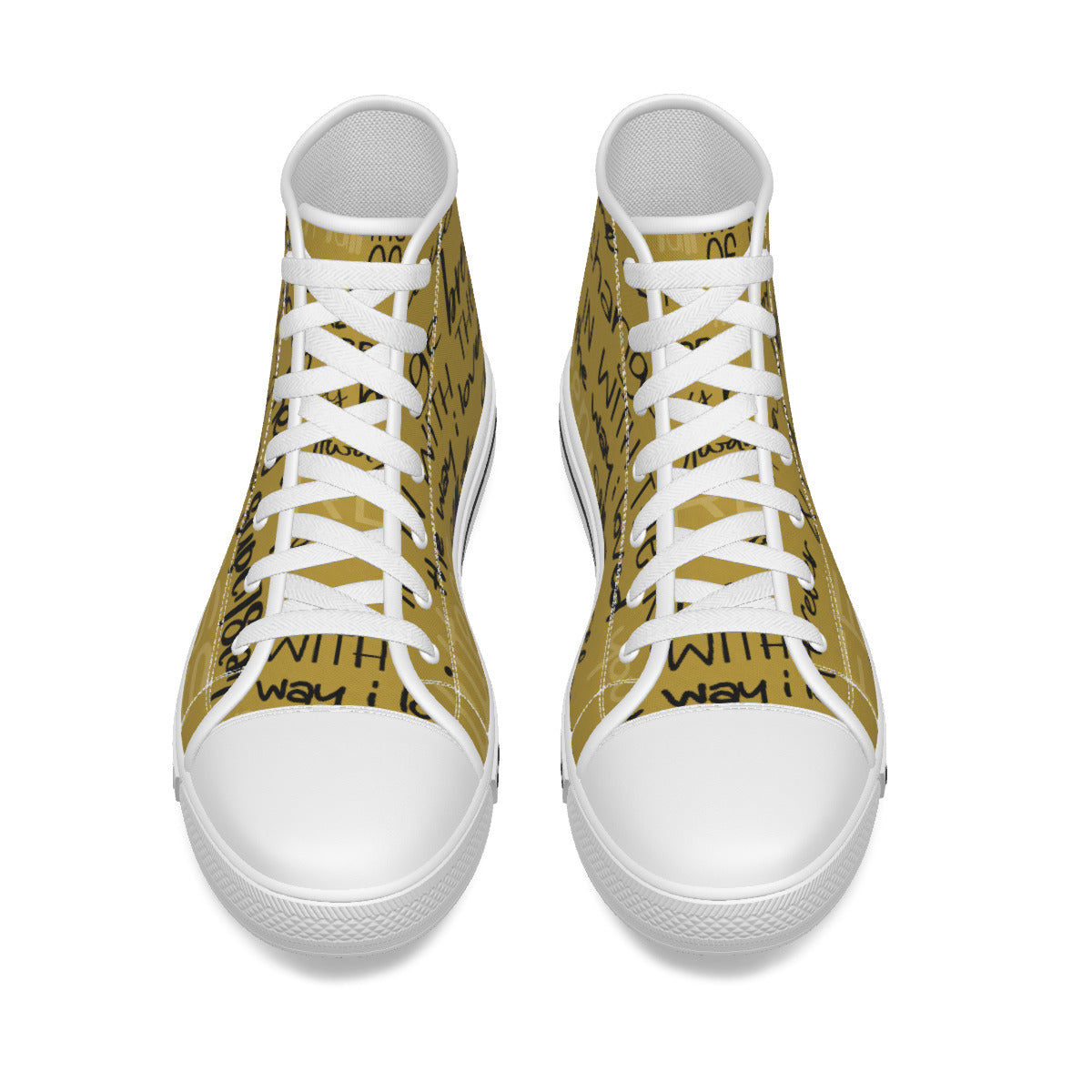 All Over Print Women's Canvas High Top Sneakers