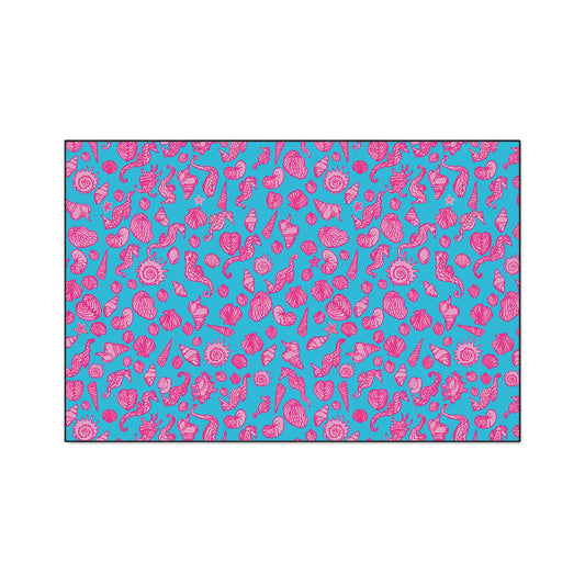 Cute Coastal Inspired Durable Heavy Duty Floor Mat