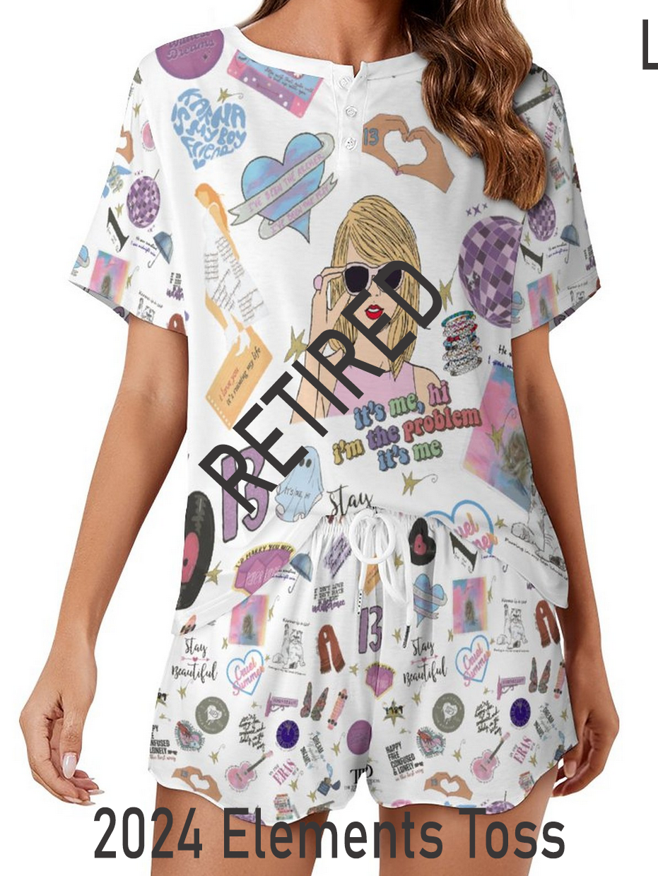 Women's Loose Short-Sleeve Loungewear (Retired)